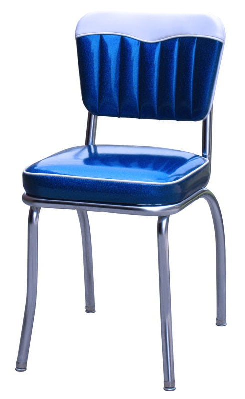 Chevy Diner Chair with all Welded Chrome Frame for Diners