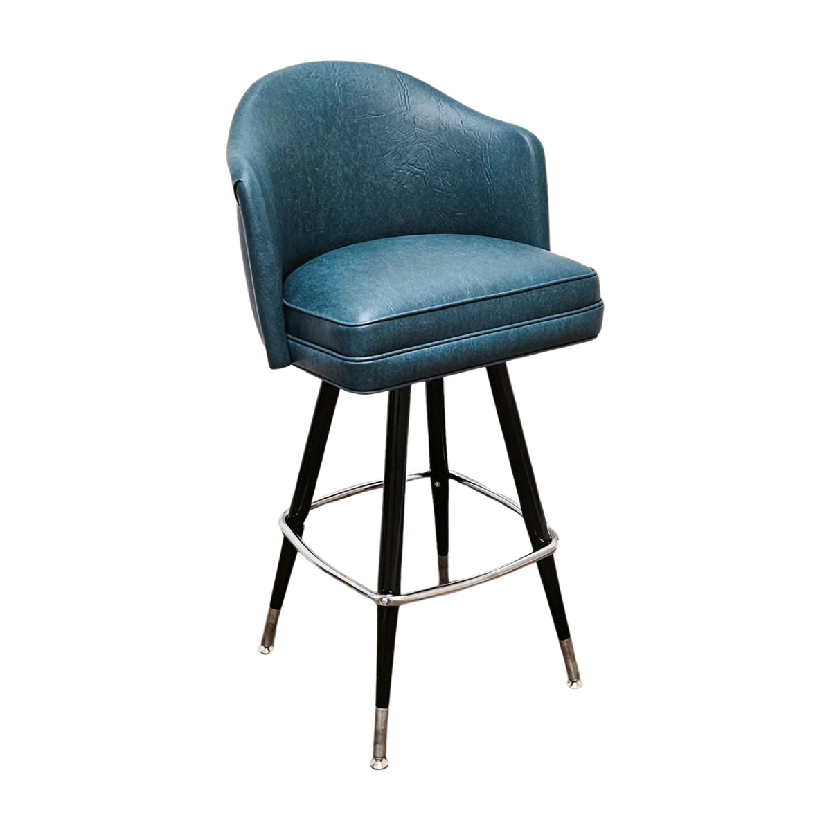 Deluxe Channel Back Bar Stool