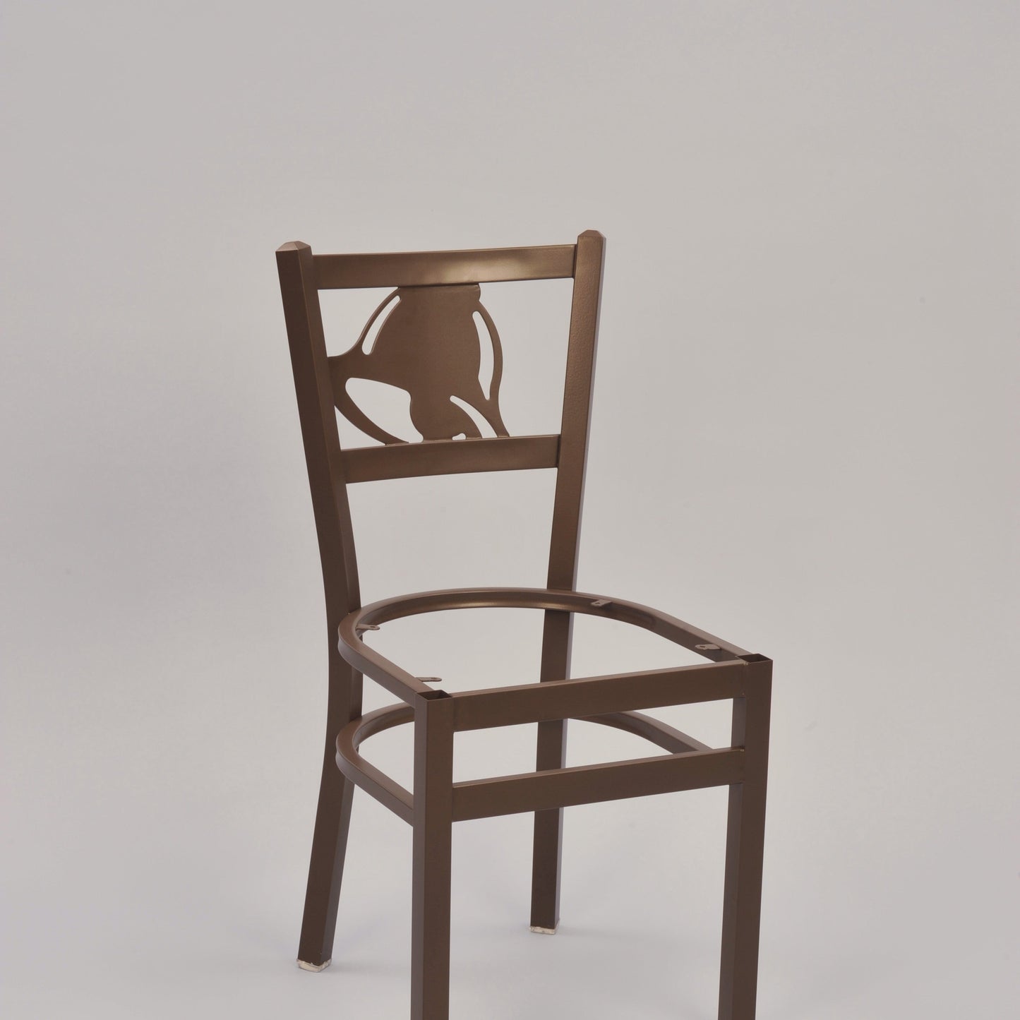 Solid Back Metal Restaurant Chair