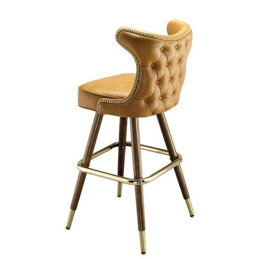 Button Tufted Cowboy Bar Stool-Richardson Seating