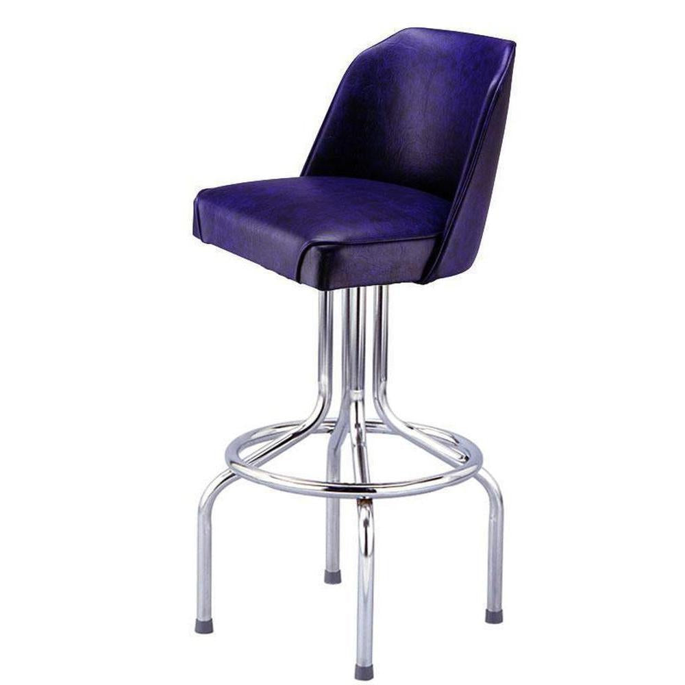 Chrome Bar Stool with Bucket Seat - 1620-Richardson Seating