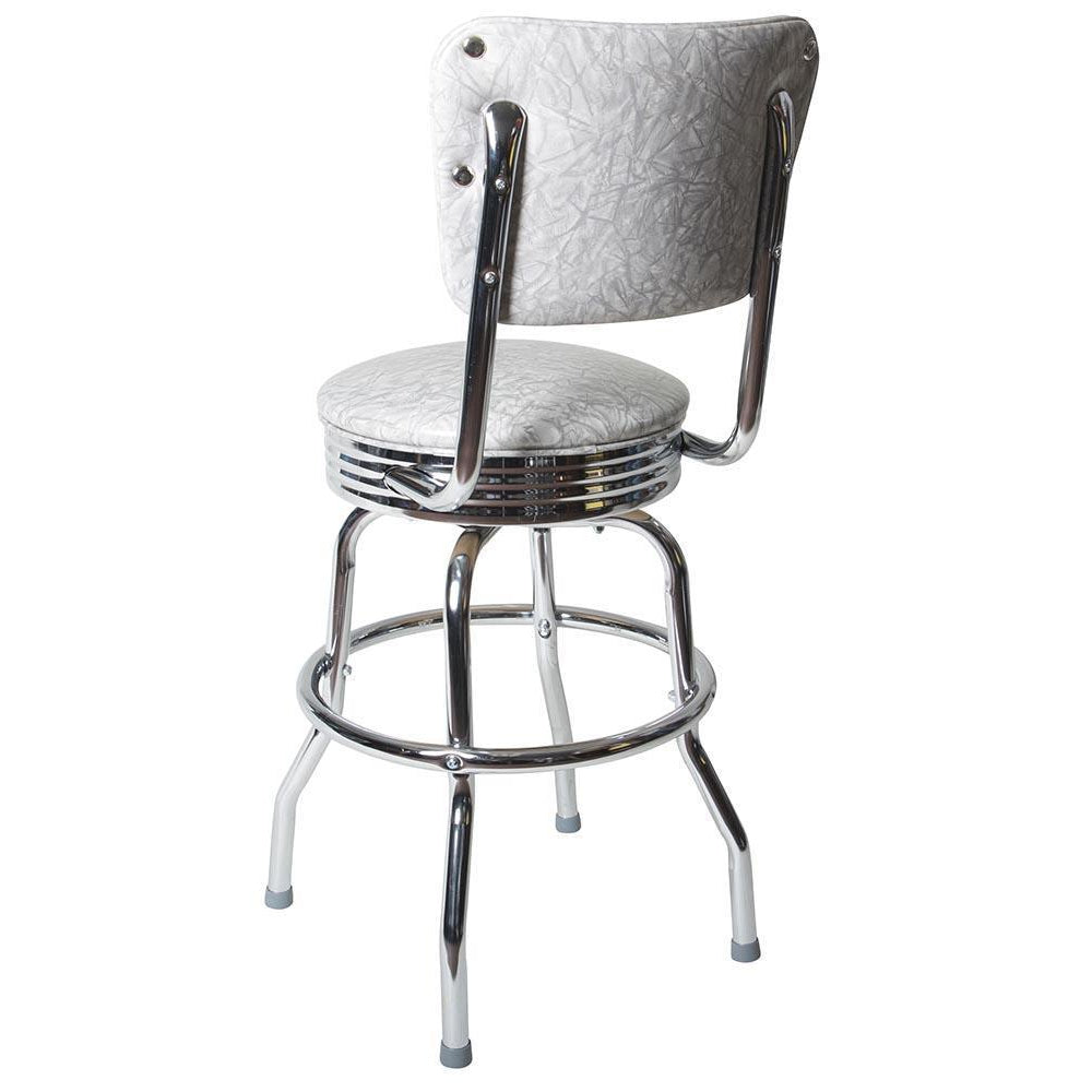 Chrome Diner Chair Back Bar Stool-Richardson Seating