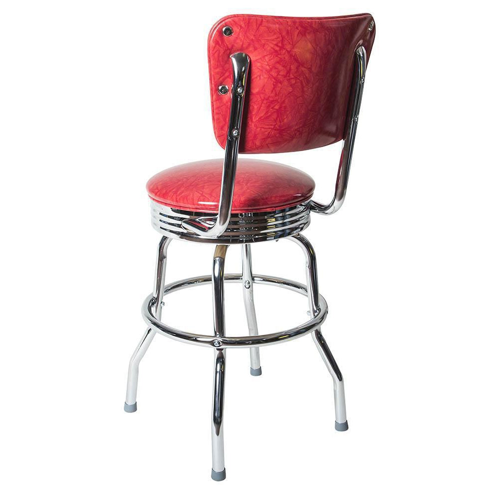 Chrome Diner Chair Back Bar Stool-Richardson Seating