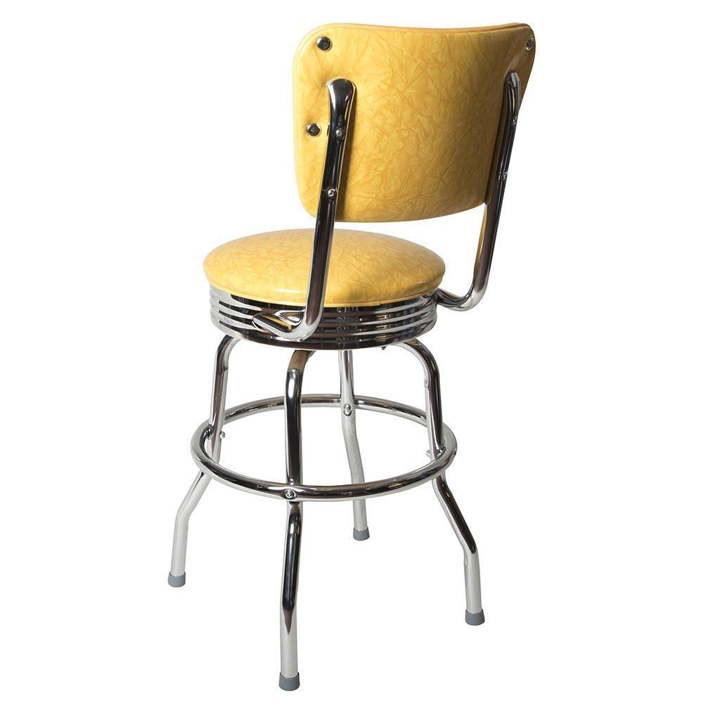 Chrome Diner Chair Back Bar Stool-Richardson Seating