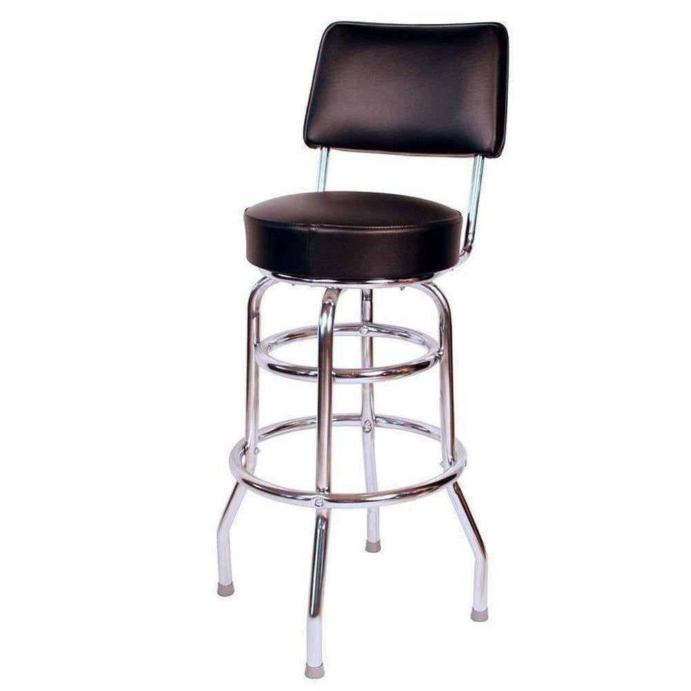 Double Ring Bar Stool with Back-Richardson Seating