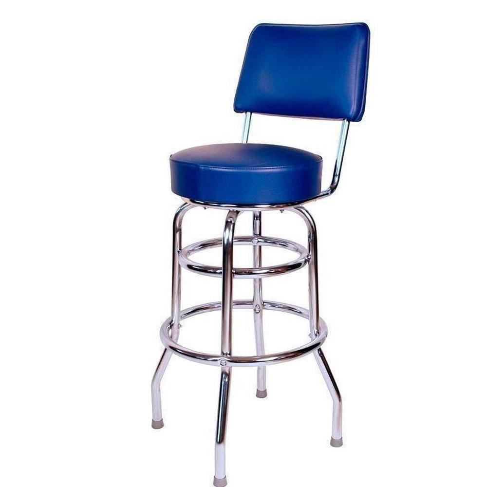 Double Ring Bar Stool with Back-Richardson Seating