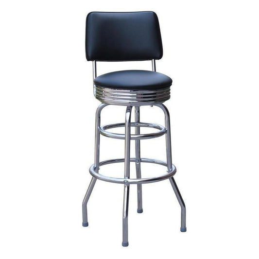 Double Ring Bar Stool with Back-Richardson Seating