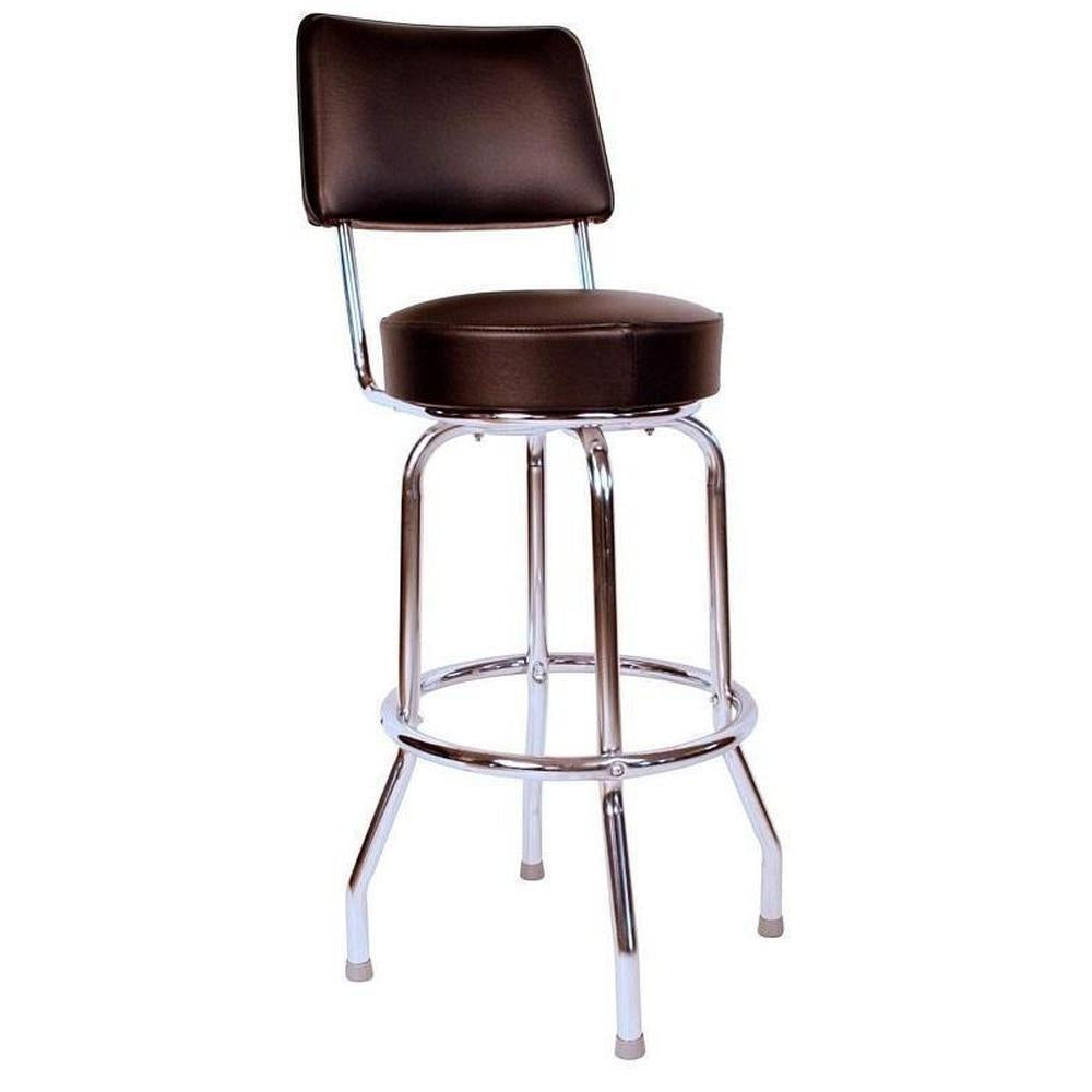 Single Ring Bar Stool with Back-Richardson Seating