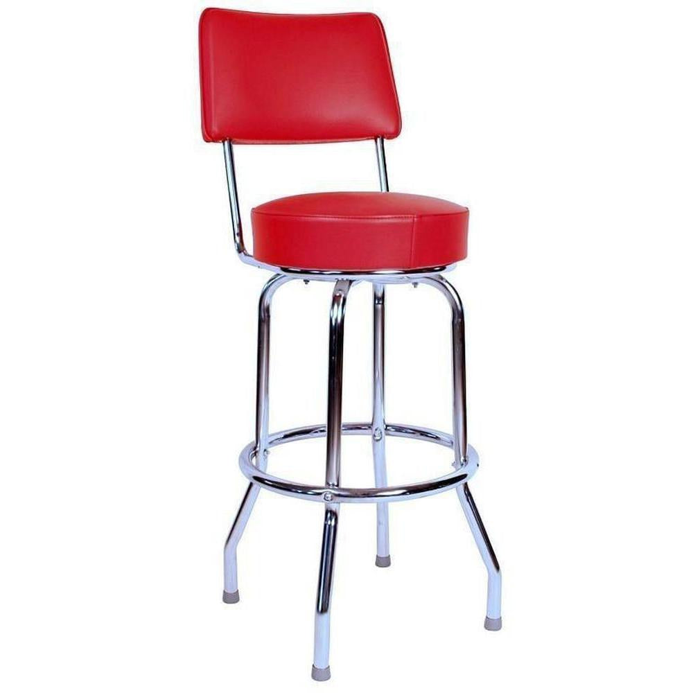 Single Ring Bar Stool with Back-Richardson Seating