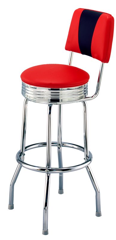 V Back Diner Bar Stool