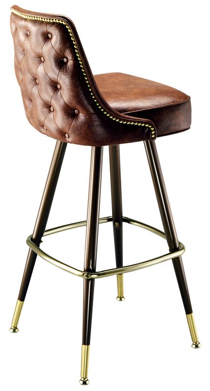 Bar Stools with Nail Head Trim