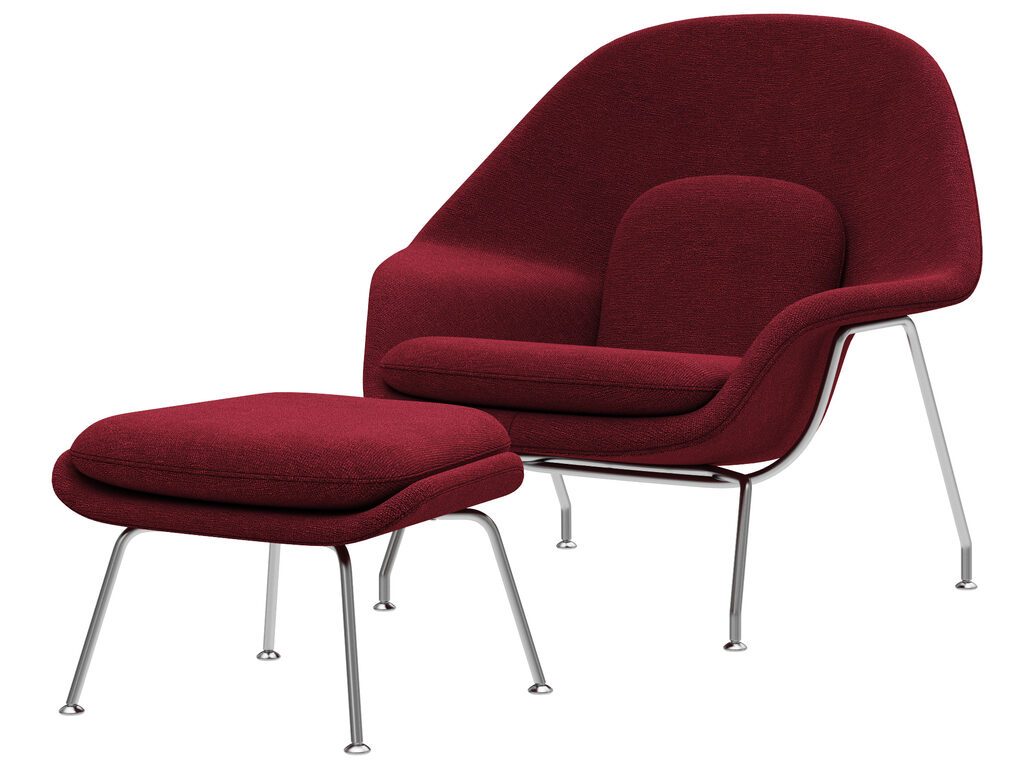 The Womb armchair by Eero Saarinen: An organic indoor sculpture.