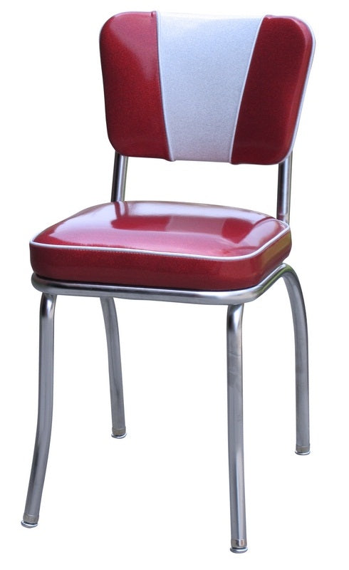 Giant order of red V Back Diner Chairs and Stools