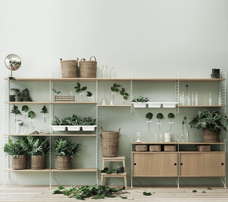 String bookcase: One of the icons of 20th-century minimalism.