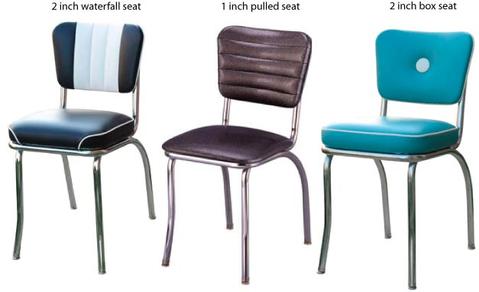 Diner Chair Seat Finishes Box Seat Vs Waterfall Seat