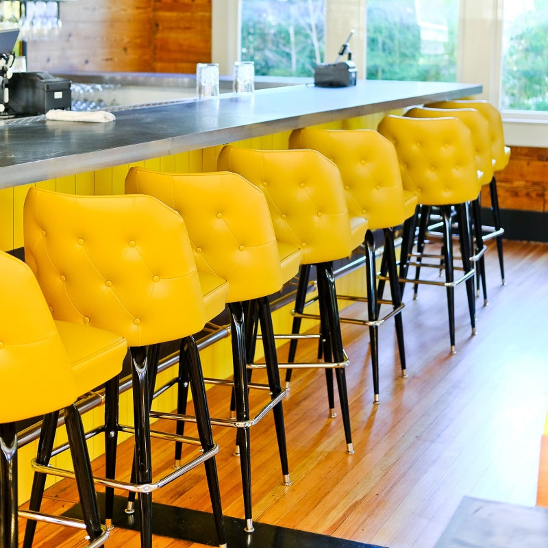 Tufted Bucket Bar Stool - 1435