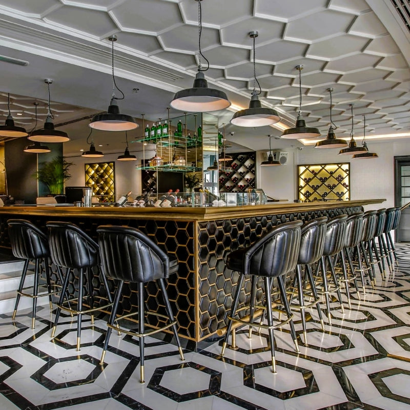Channeled King Bar Stool
