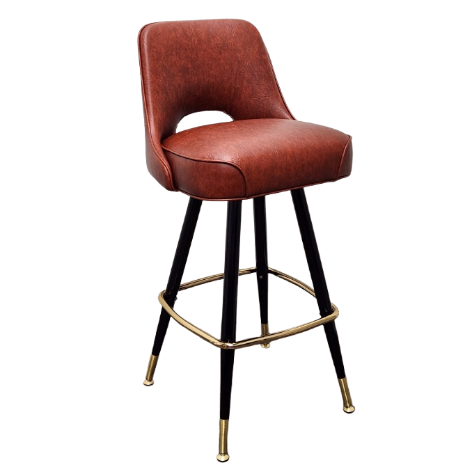 Outer Tufted Cut-Out Bucket Barstool - 2586
