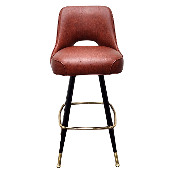 Outer Tufted Cut-Out Bucket Barstool - 2586