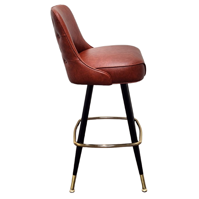 Outer Tufted Cut-Out Bucket Barstool - 2586