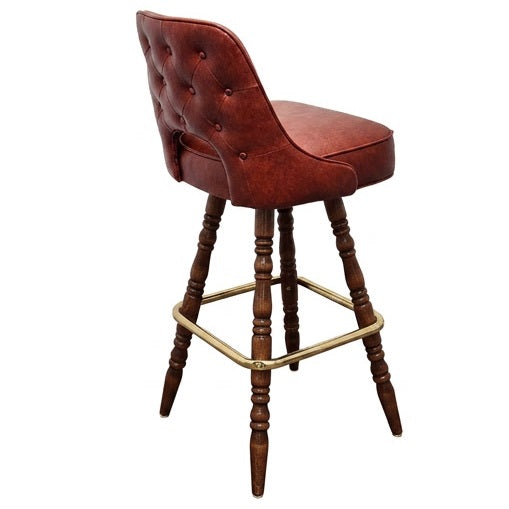 Outer Tufted Cut-Out Bar Stool