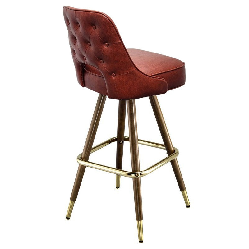 Outer Tufted Cut-Out Bar Stool