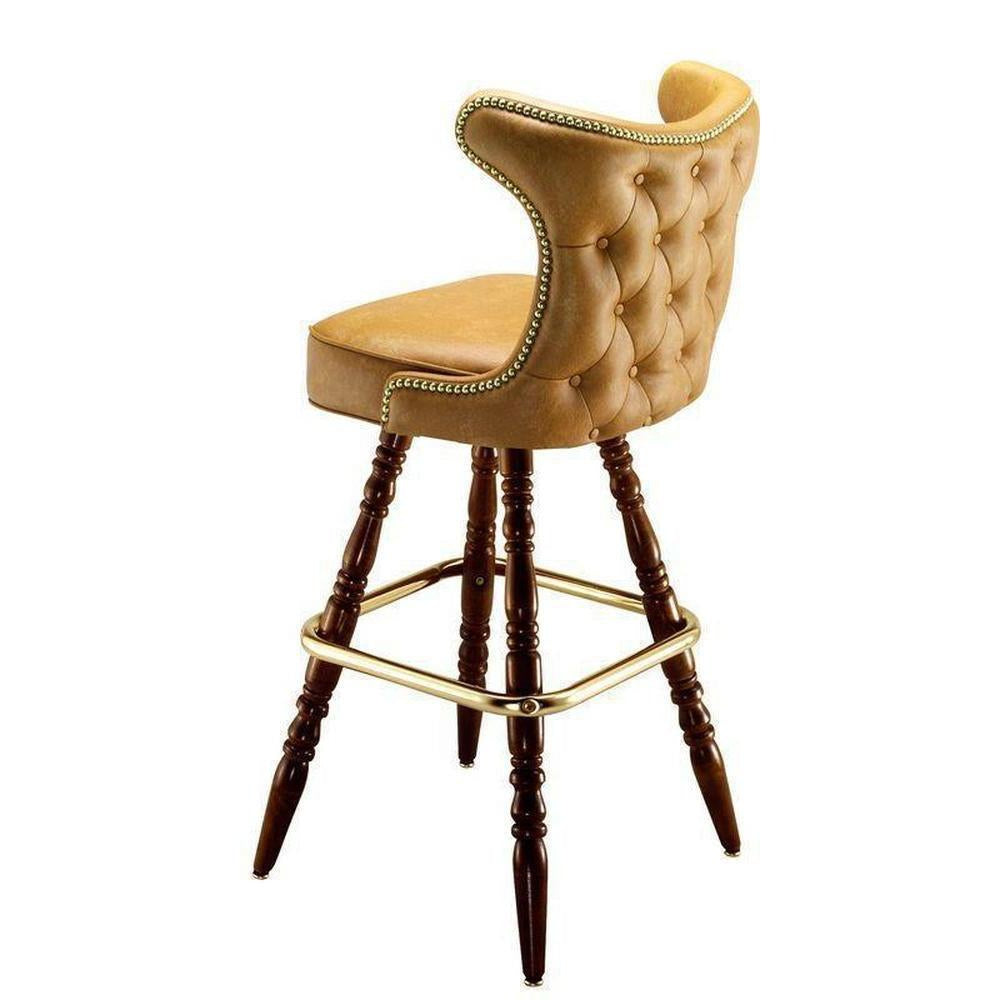 Button Tufted Cowboy Bar Stool-Richardson Seating