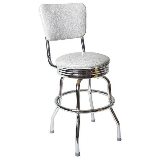 Chrome Diner Chair Back Bar Stool-Richardson Seating