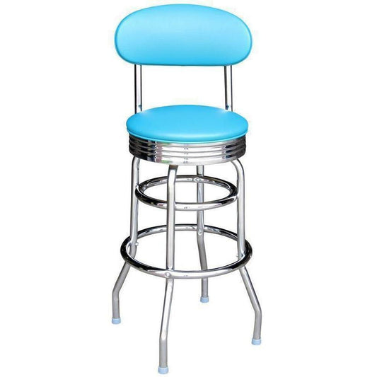 Chrome Double Ring Oval Back - 1982-Richardson Seating