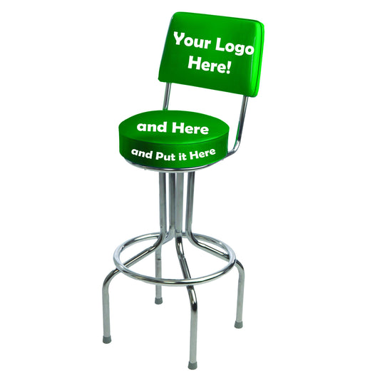 Custom Logo Bar Stool - 1657-Richardson Seating