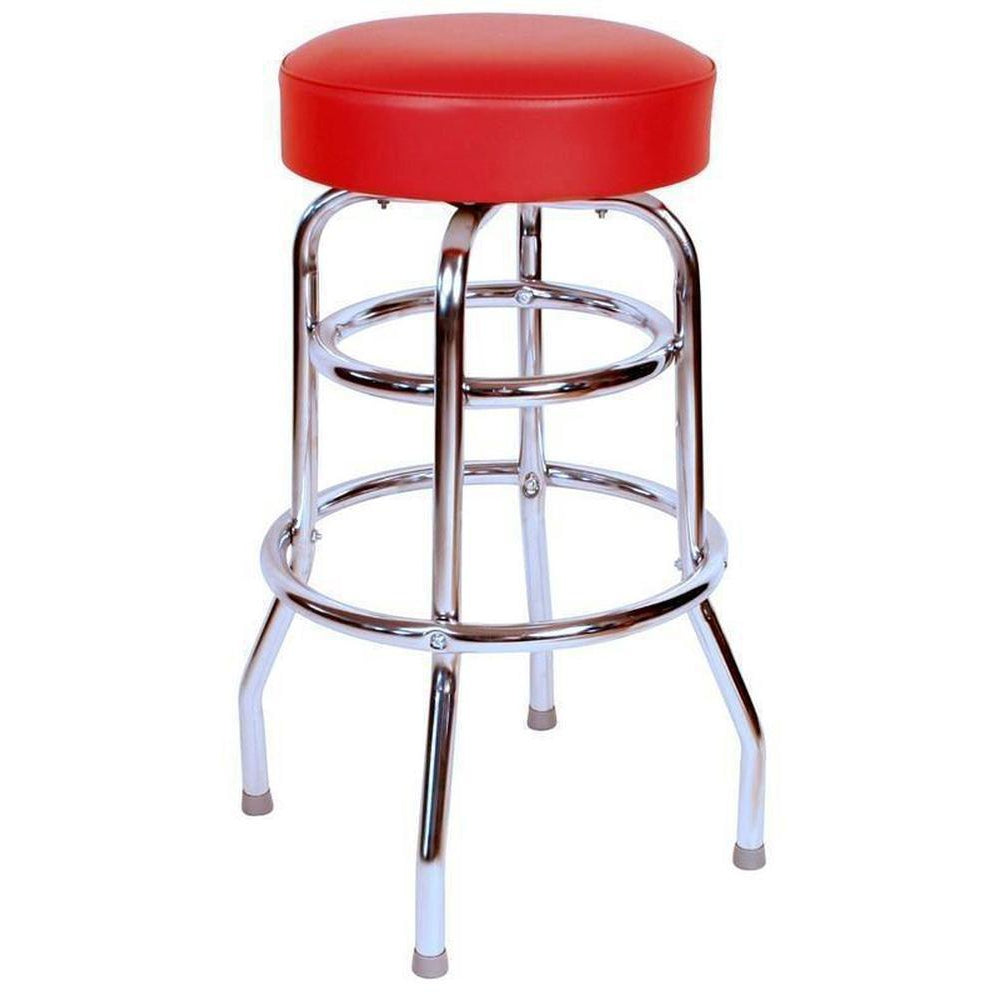 Double Ring Chrome Swivel Bar Stool 1952 – Richardson Seating