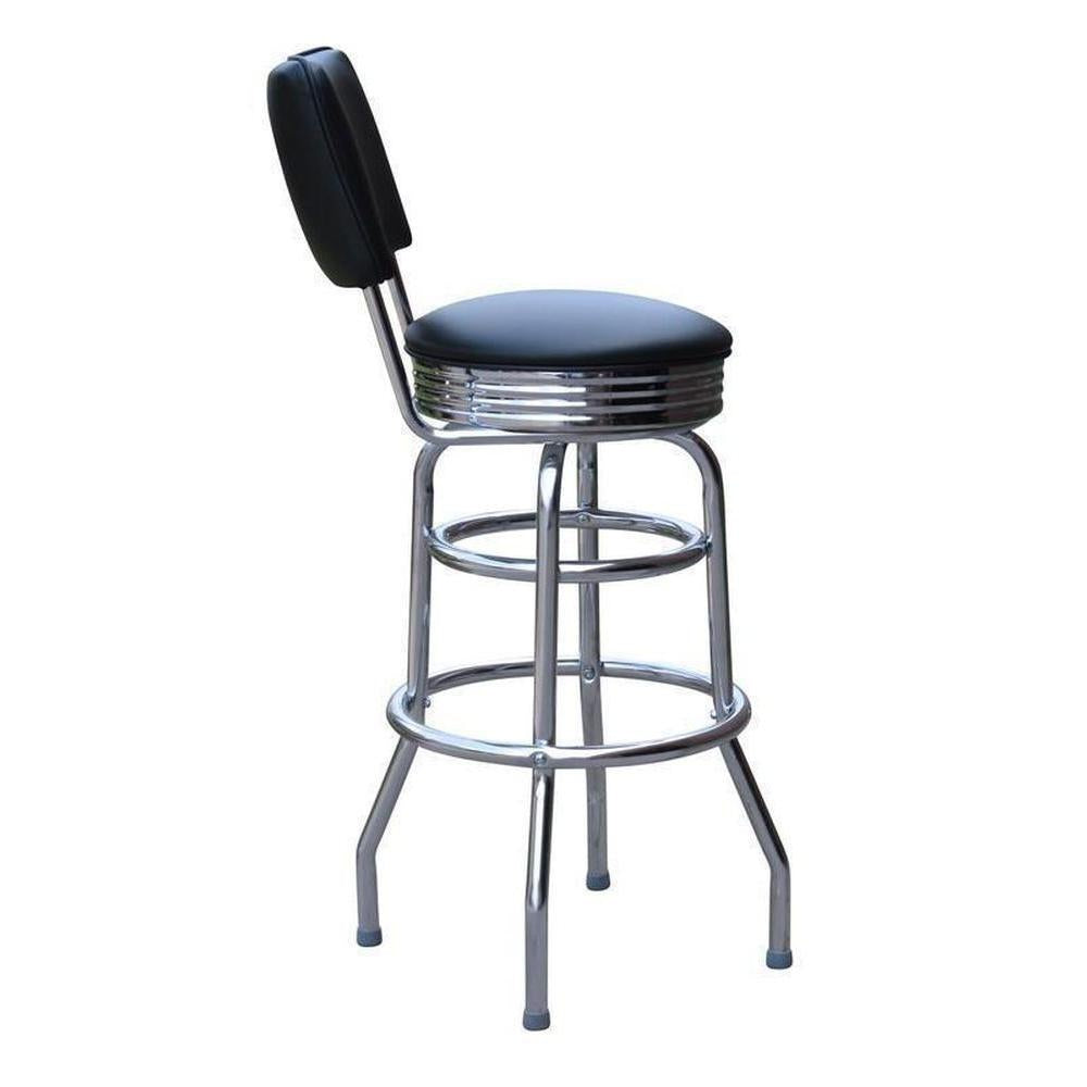 Double Ring Bar Stool with Back-Richardson Seating