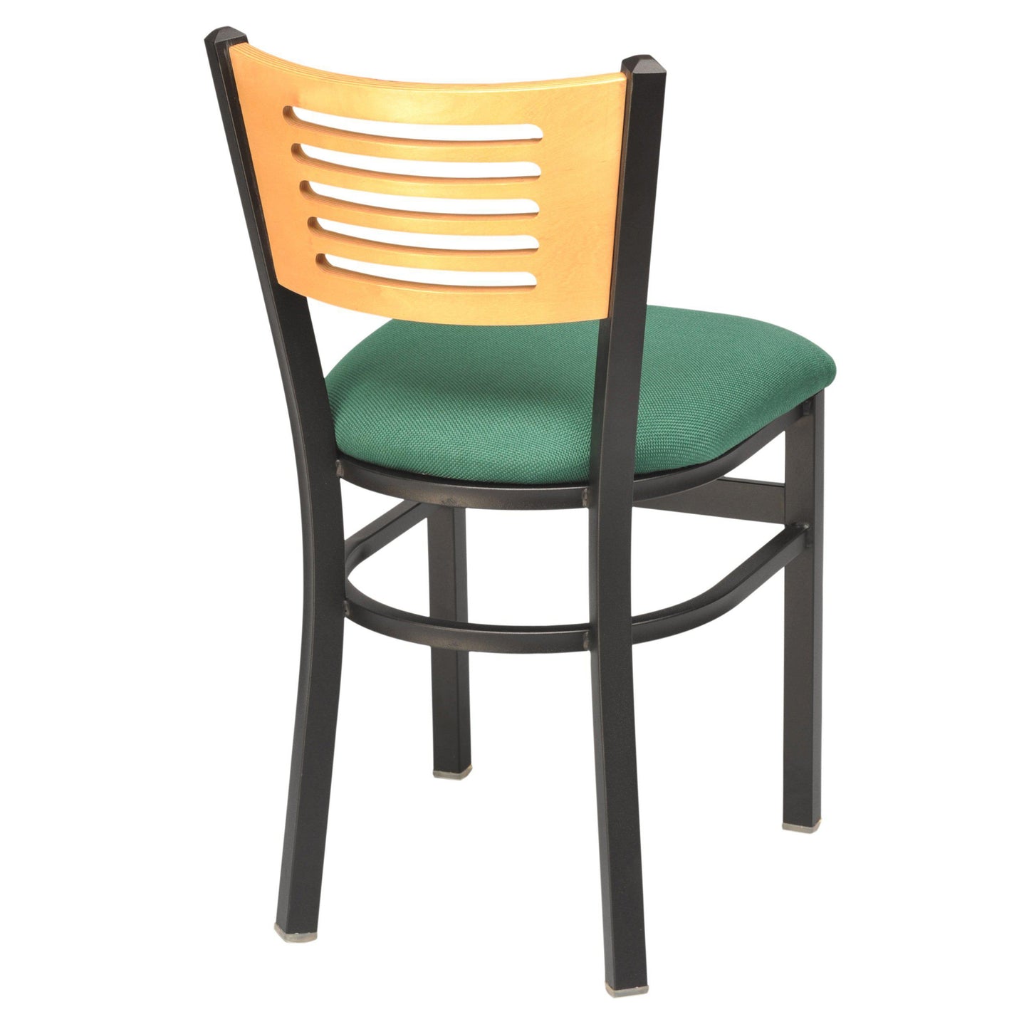 Metal Chair with Slots in Wood Back-Richardson Seating